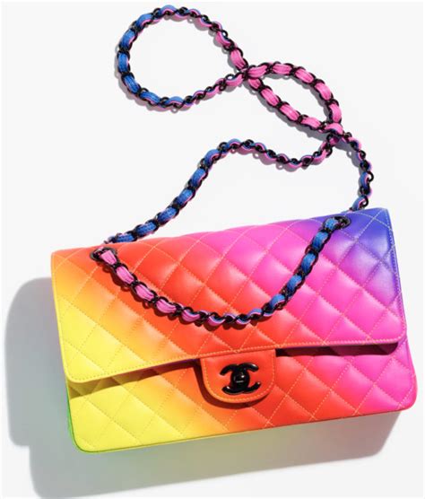 rainbow chanel purse|chanel boyfriend bag.